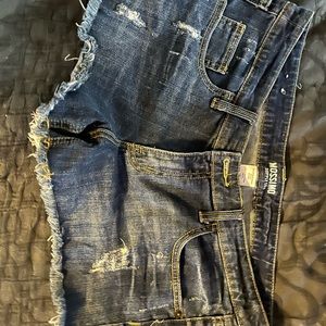 Frayed Jean shorts